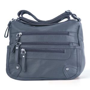 4853 10 Pockets Crossbody Purses Medium Pocketbooks Lightweight Satchel Bag